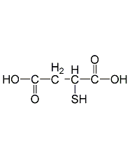 DL-巯基琥珀酸结构式