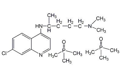 氯喹宁二磷酸盐结构式