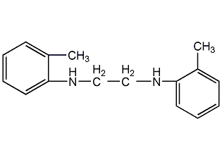 N,N'-二(邻甲苯基)乙二胺结构式